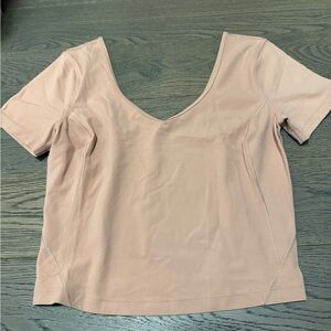 Women's V-Neck Blush Top
